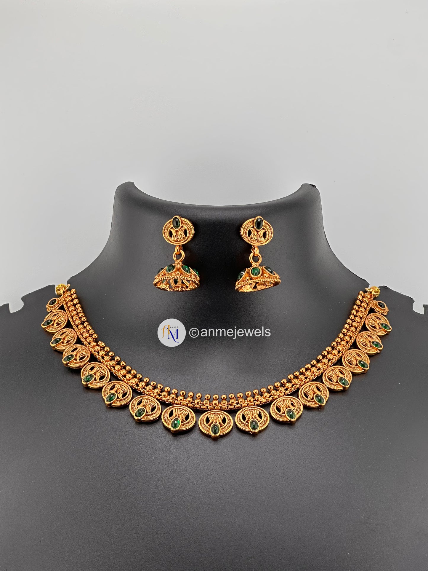 Unique Antique Temple Design Necklace Set