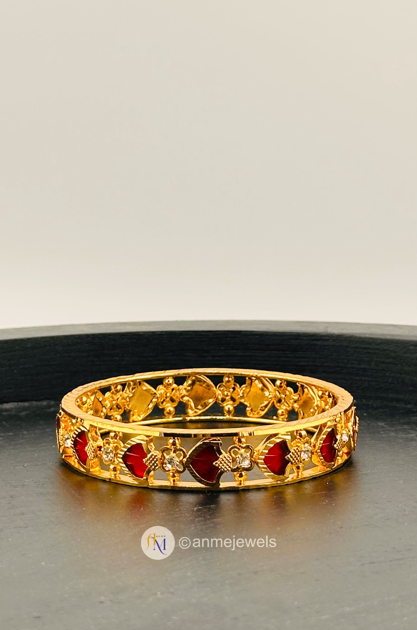 Traditional Red Palakka Bangle - 1 piece