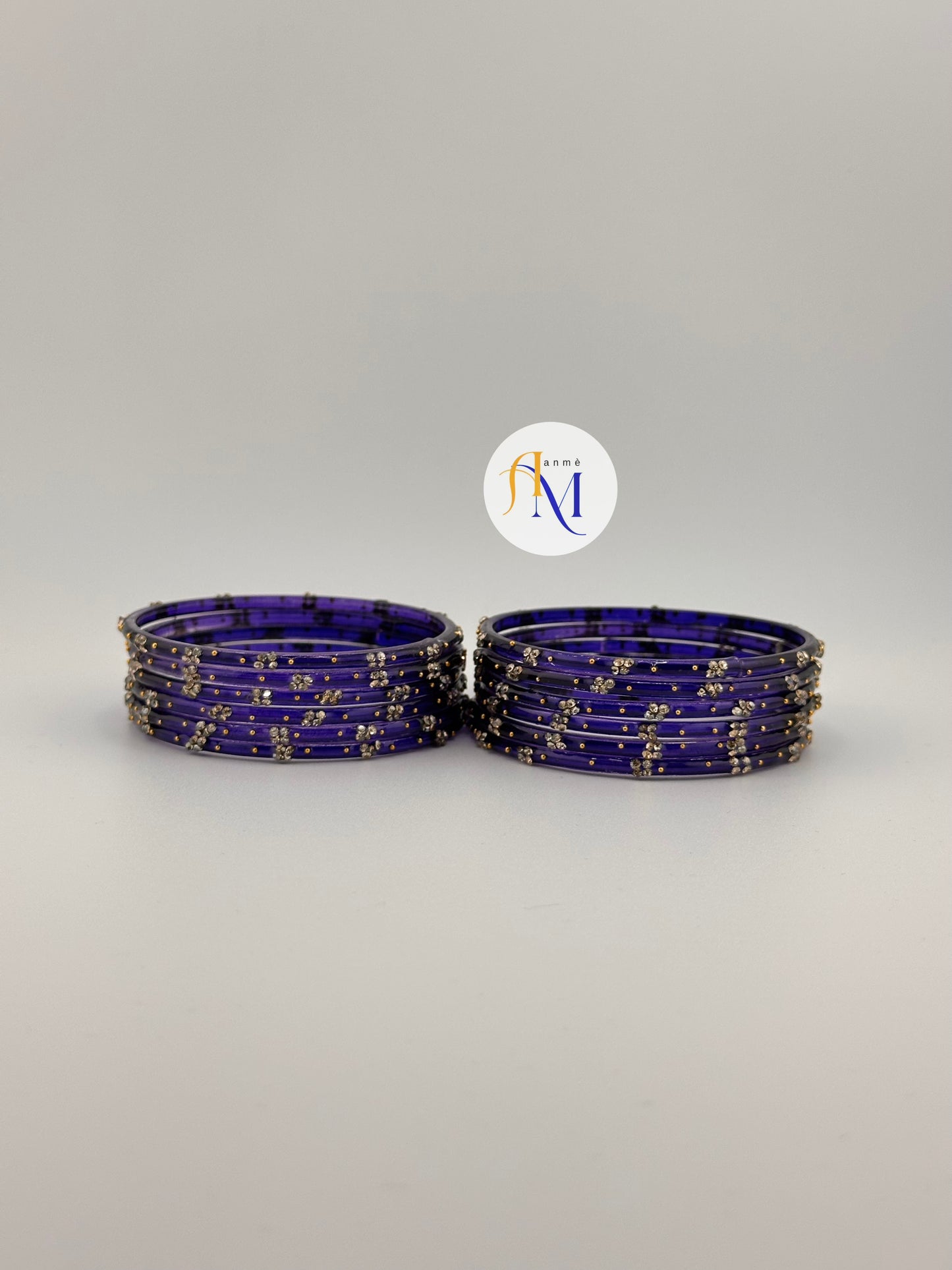 Beautiful Glass Bangles (6 count set)