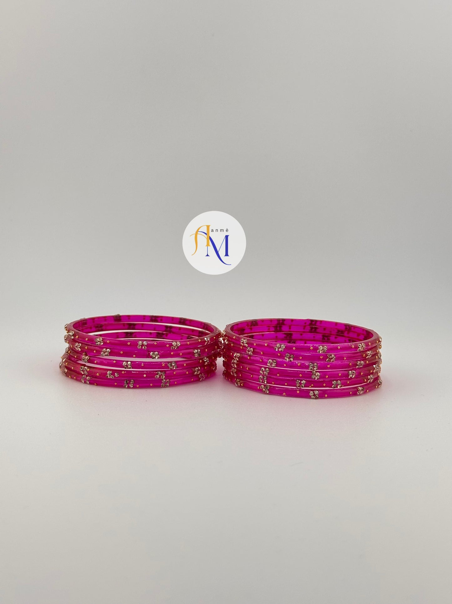 Beautiful Glass Bangles (6 count set)