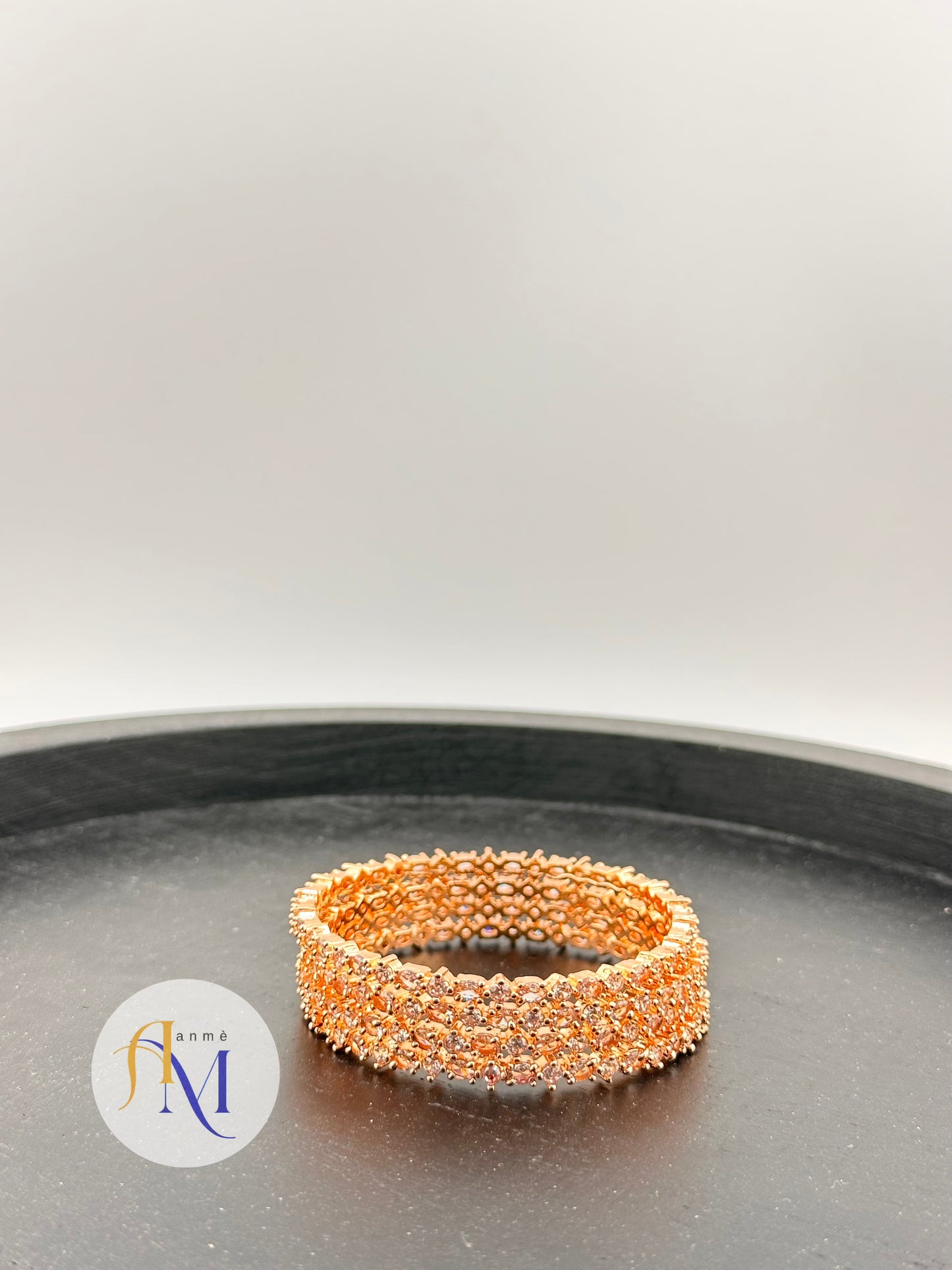 Sparking and luxurious AD bangles for kids in 4 different shades(Set of 4)
