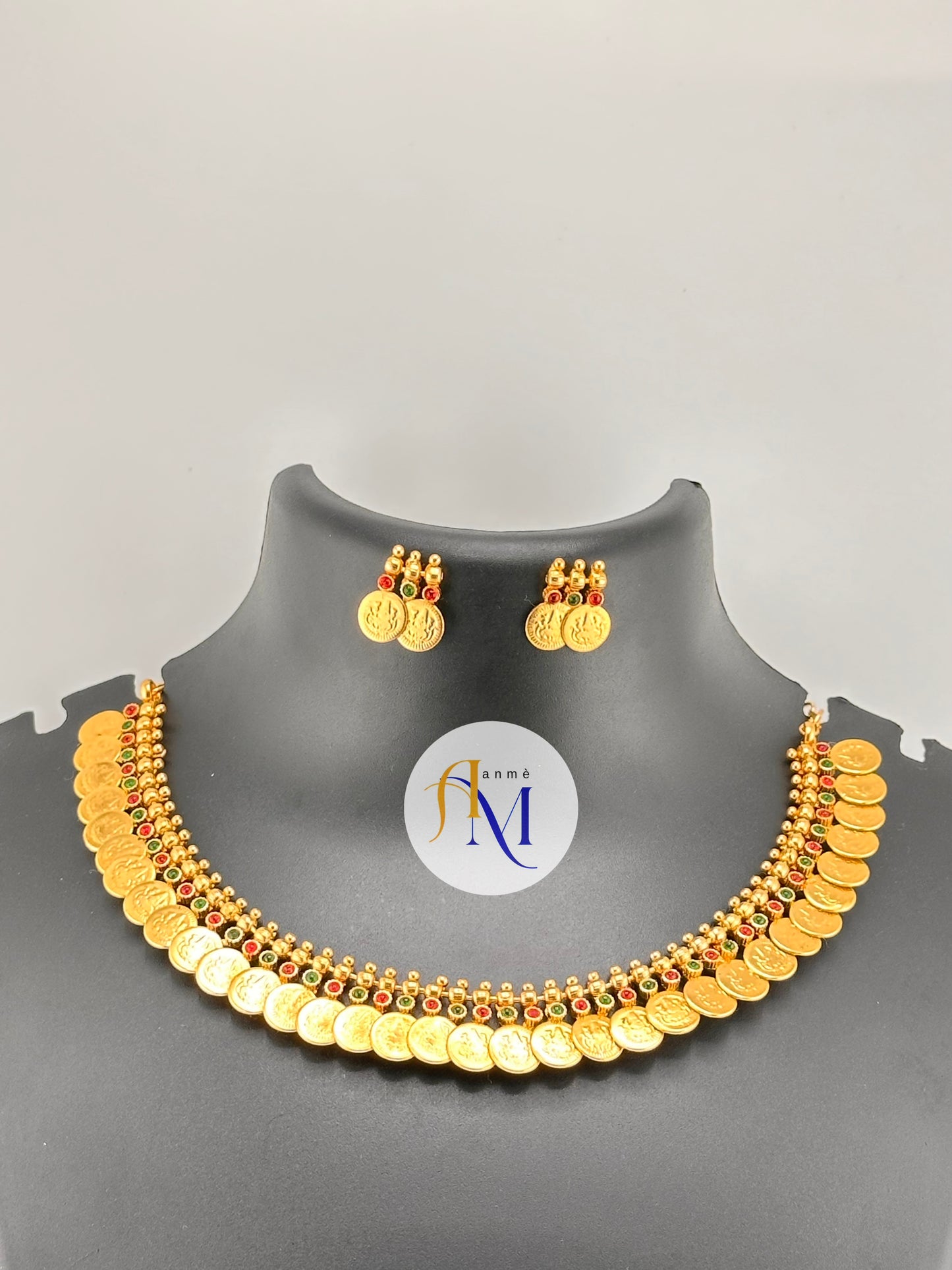Small Kaasumala with beautiful small stones(choker or necklace) set