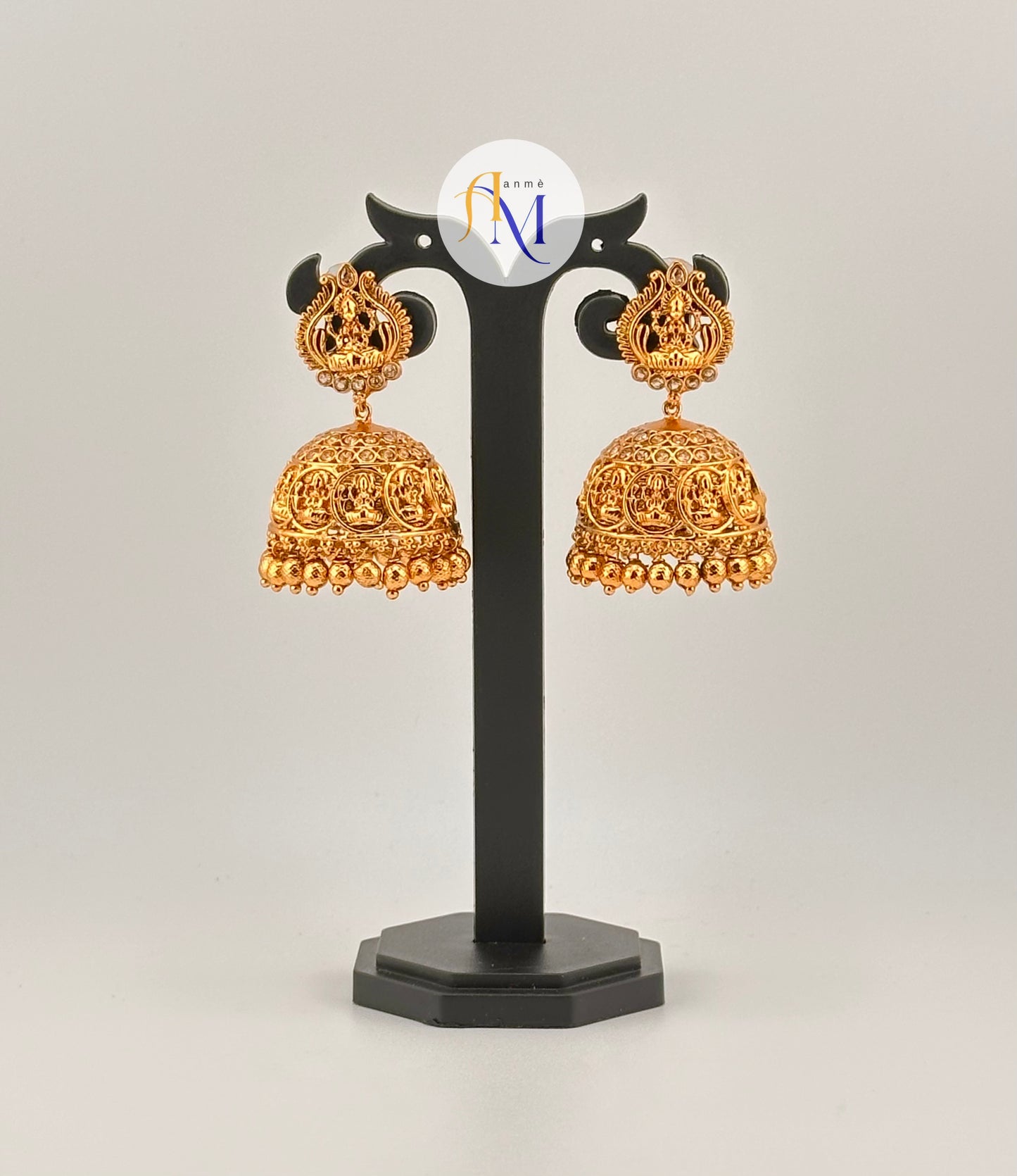Trending and Elegant Lakshmi Coin Jhumkas(Available in 4 colors)