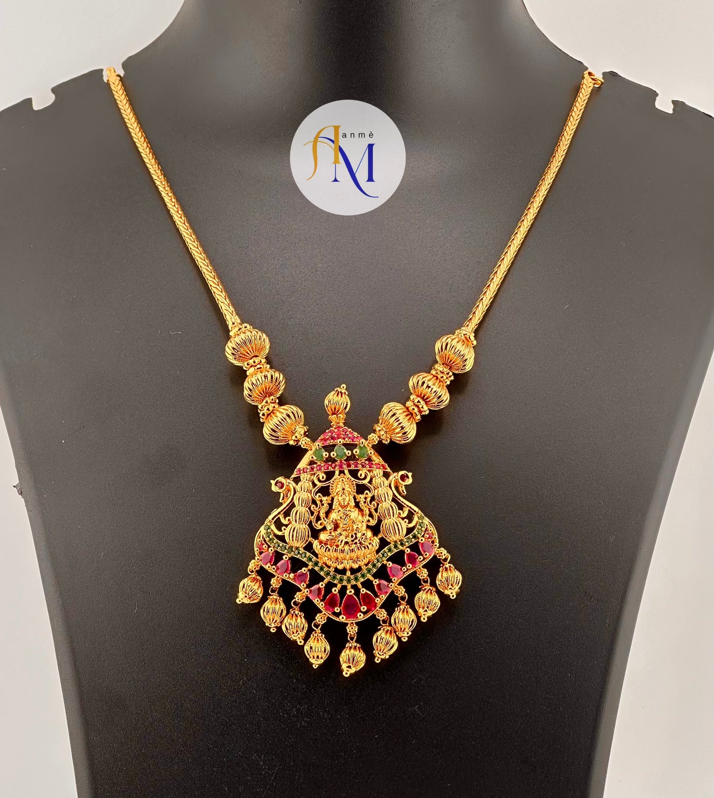 Beautiful Lakshmi pendant necklace