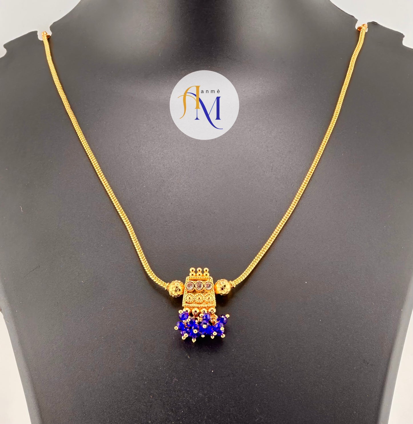 Simple single pendant necklace(Available in 2 colors)
