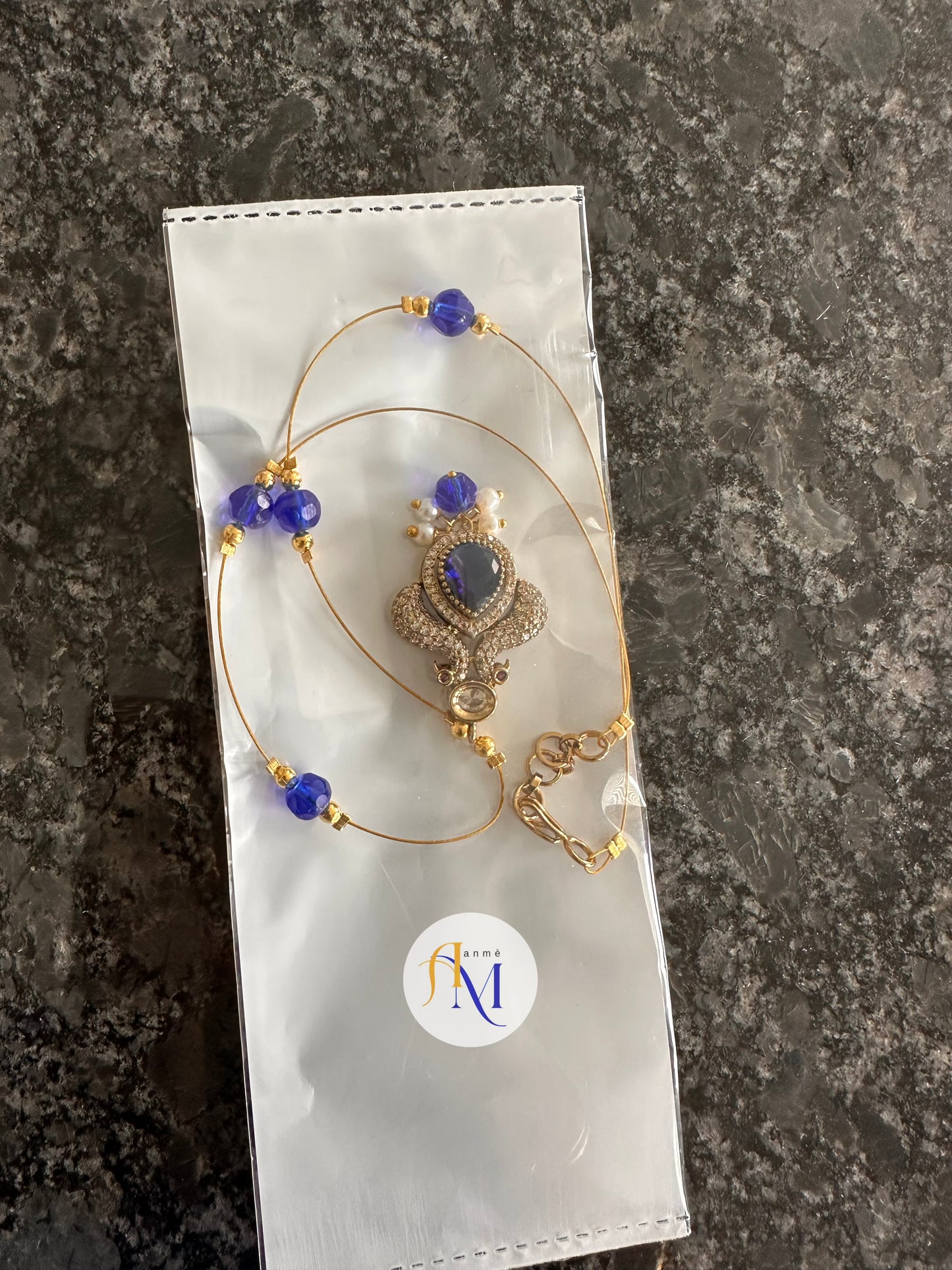 Peacock pendant invisible chain(Available in 2 colors)