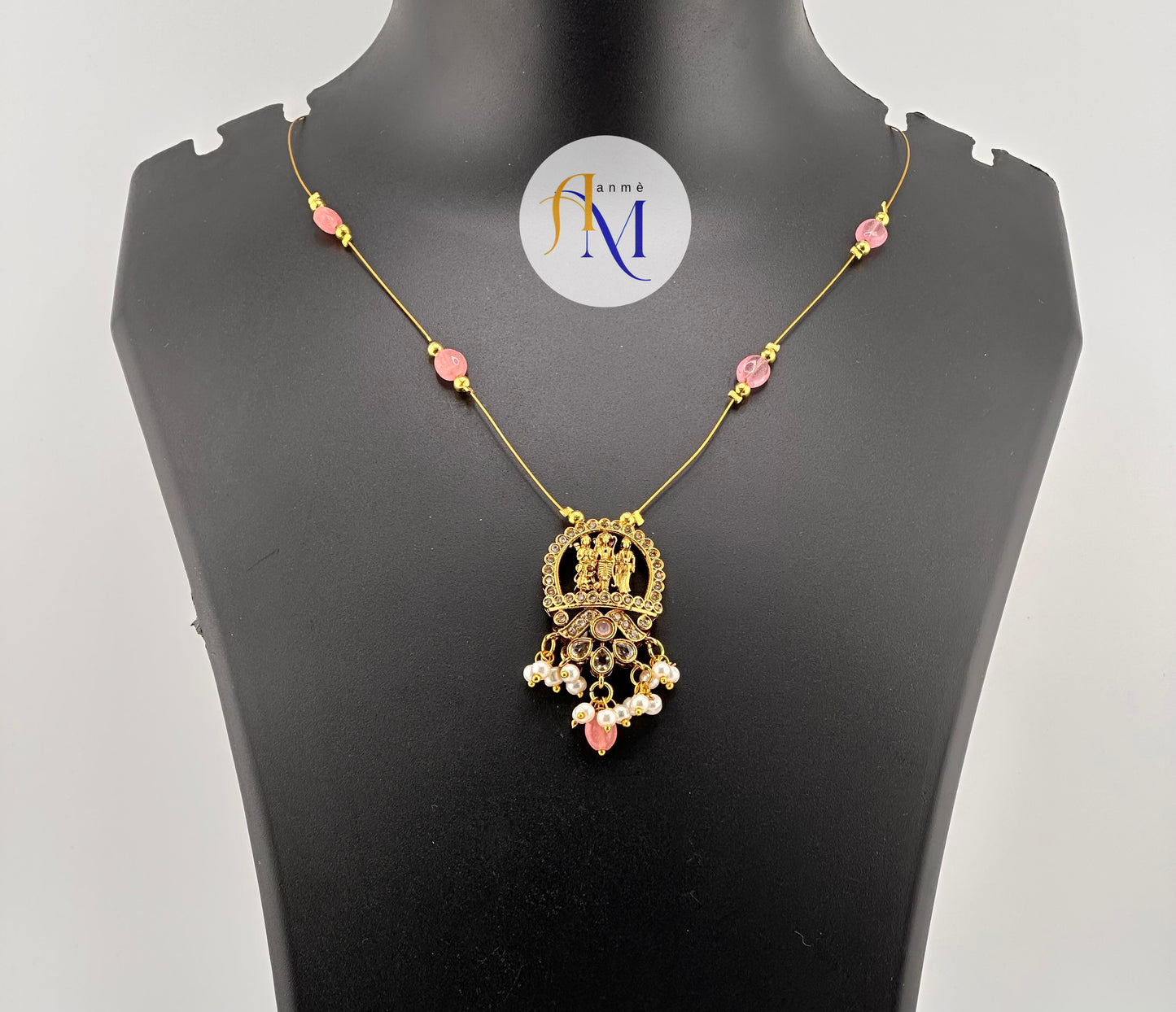 Sri Rama pendant invisible chain(Available in 4 colors)