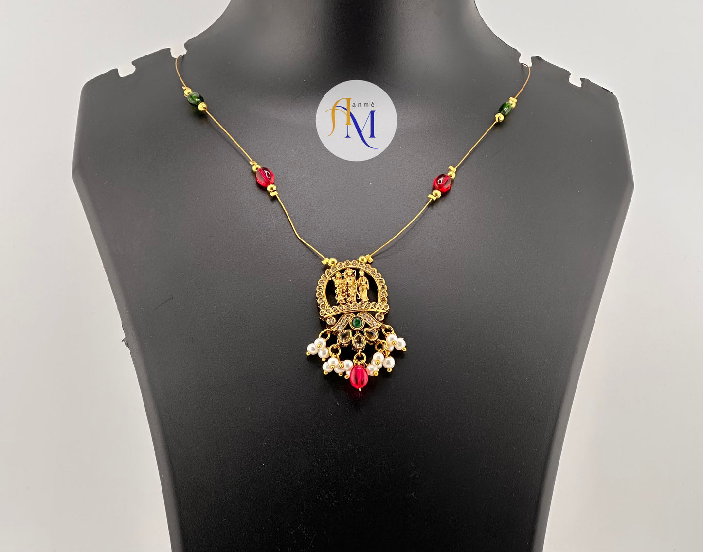 Sri Rama pendant invisible chain(Available in 4 colors)