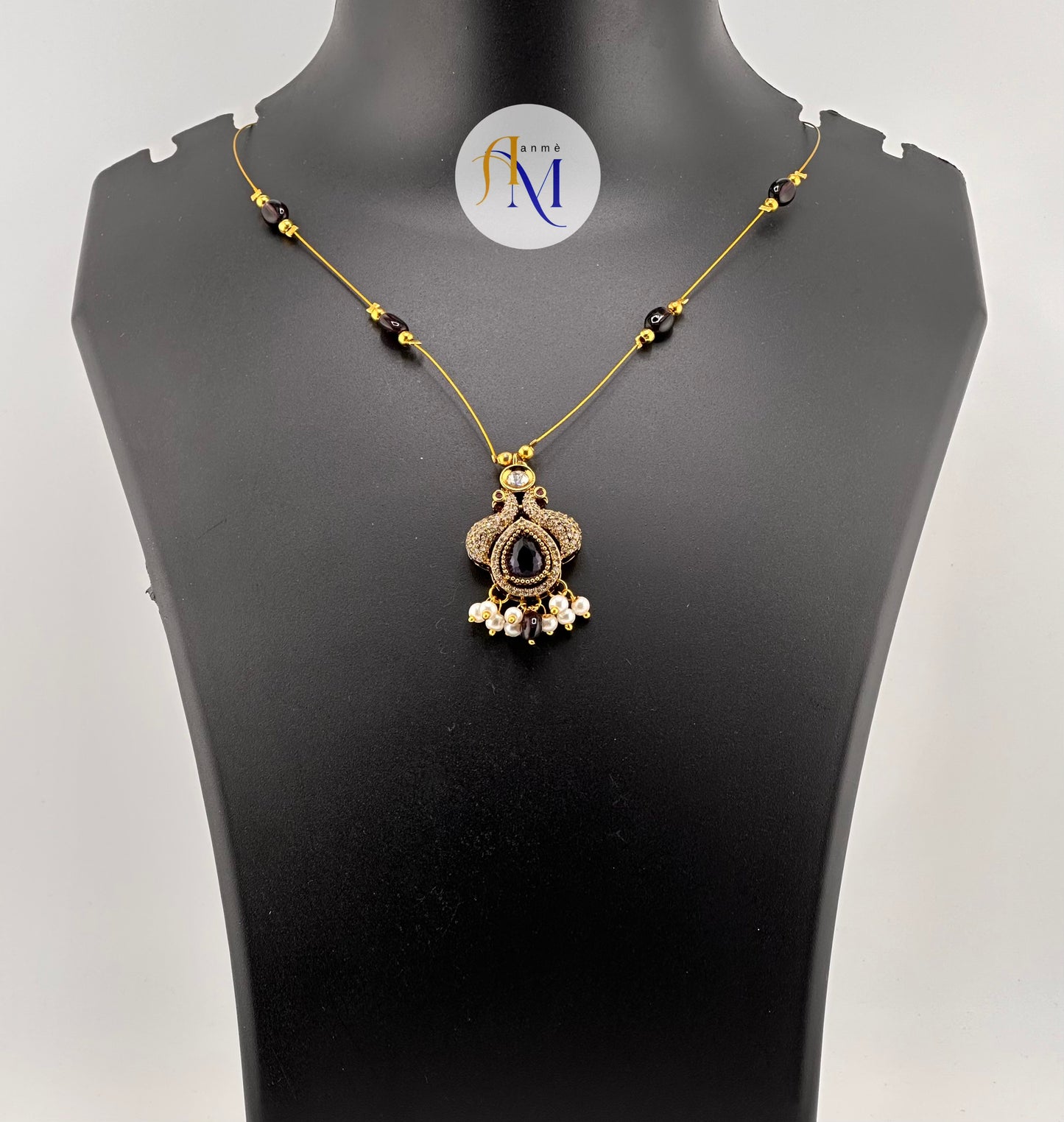 Peacock pendant invisible chain(Available in 2 colors)