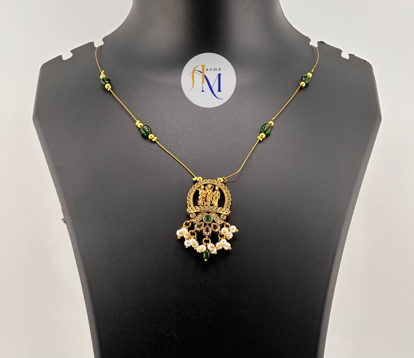 Sri Rama pendant invisible chain(Available in 4 colors)