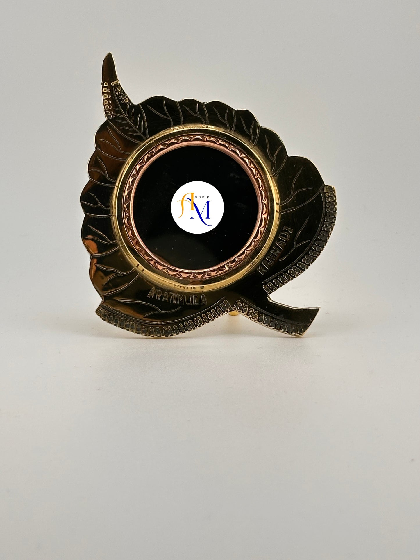 Authentic Traditional Aranmula Kannadi - Aalila design - Mirror size - 2 inch