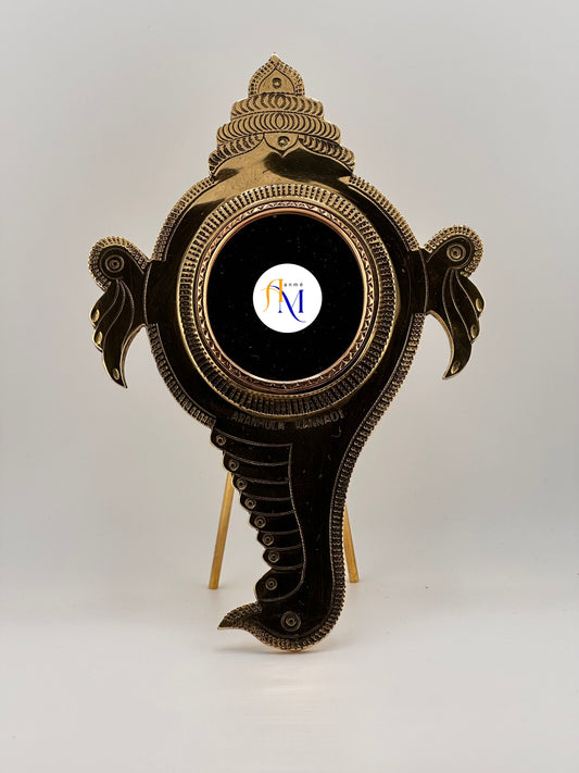 Authentic Traditional Aranmula Kannadi - Shanku - 3inch mirror