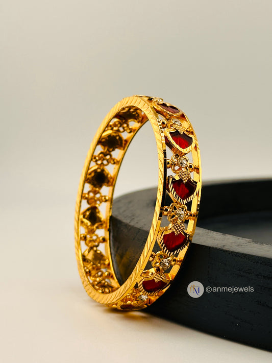 Traditional Red Palakka Bangle - 1 piece