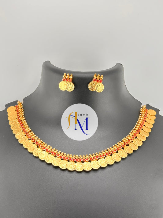 Small Kaasumala with beautiful small stones(choker or necklace) set