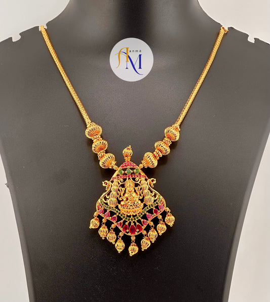 Beautiful Lakshmi pendant necklace