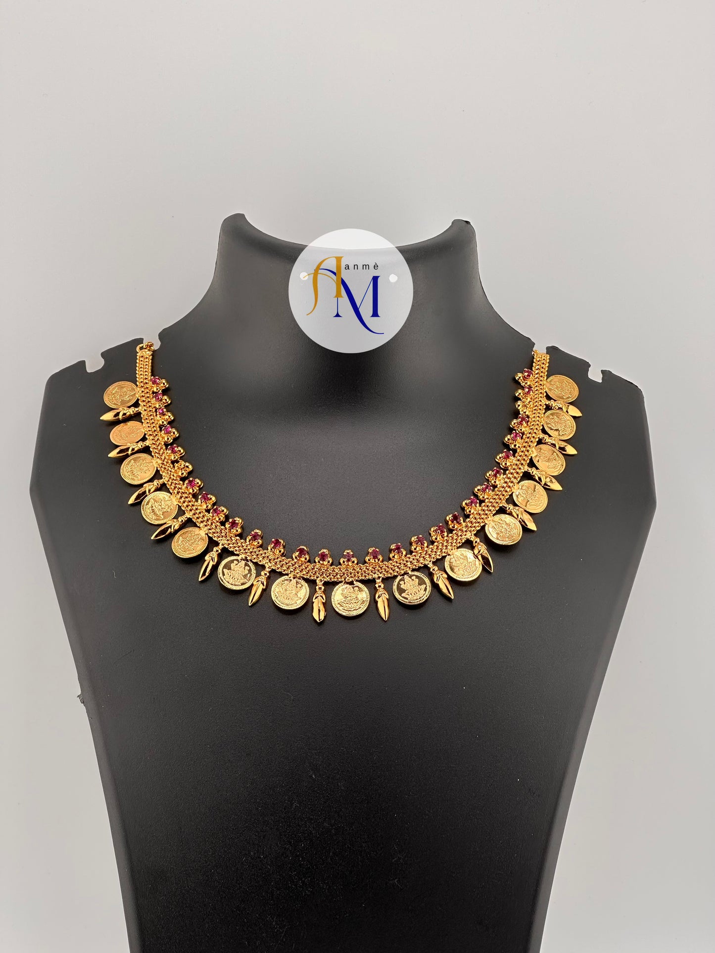 Trending coin and mullamottu(jasmine bud) necklace or choker