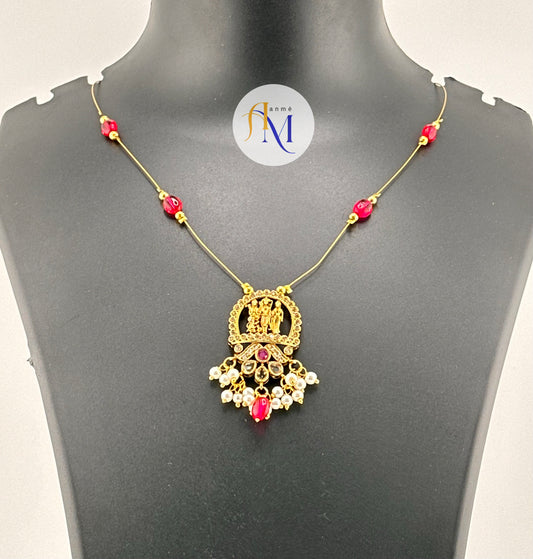 Sri Rama pendant invisible chain(Available in 4 colors)