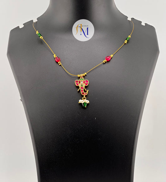 Beautiful elephant pendant invisible chain(Available in 2 colors)