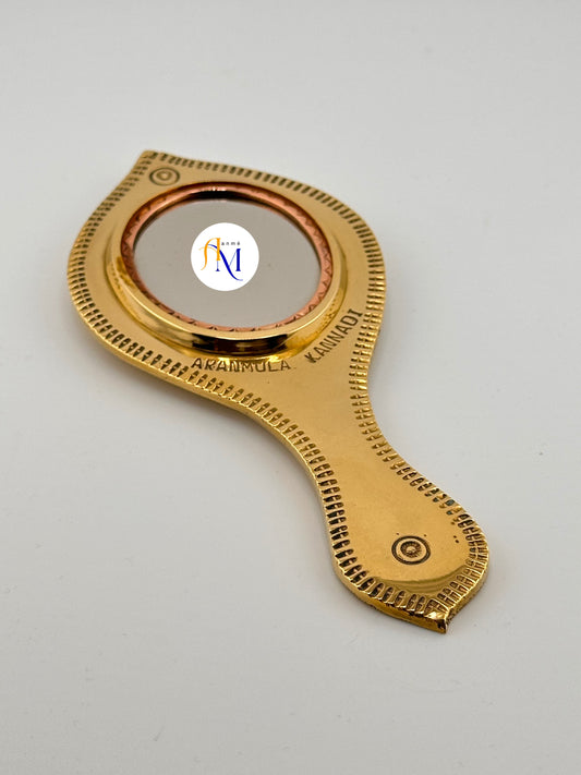 Authentic Traditional Aranmula Kannadi - Valkannadi design - Mirror size - 2 inch