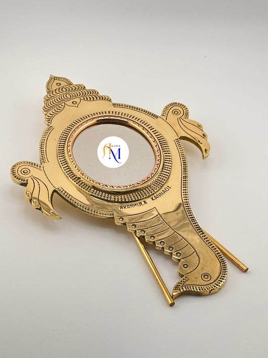 Authentic Traditional Aranmula Kannadi - Shanku - 3inch mirror